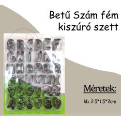 ABC Betű, szám fém kiszúró...