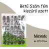 ABC Betű, szám fém kiszúró szett