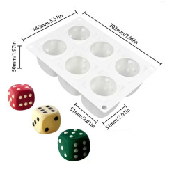 Dice Mousse Silicone Mould