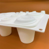 Coffee Cups and Lids 3D Mousse Silicone Mould
