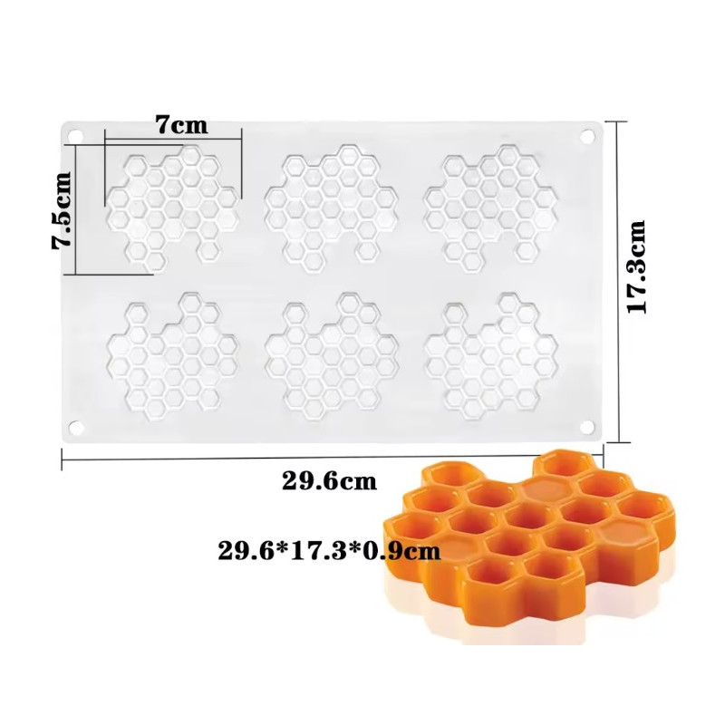 Méhsejt közepes szilikon forma