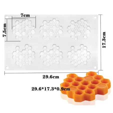 Méhsejt közepes szilikon forma