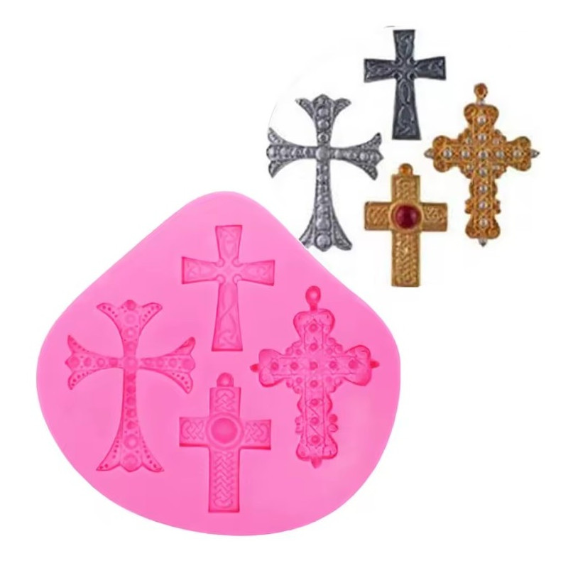Mintás kereszt szilikon 2.
