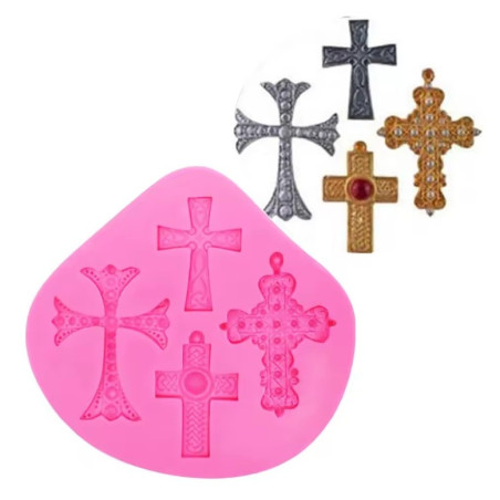 Mintás kereszt szilikon 2.
