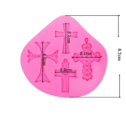 Mintás kereszt szilikon 2.