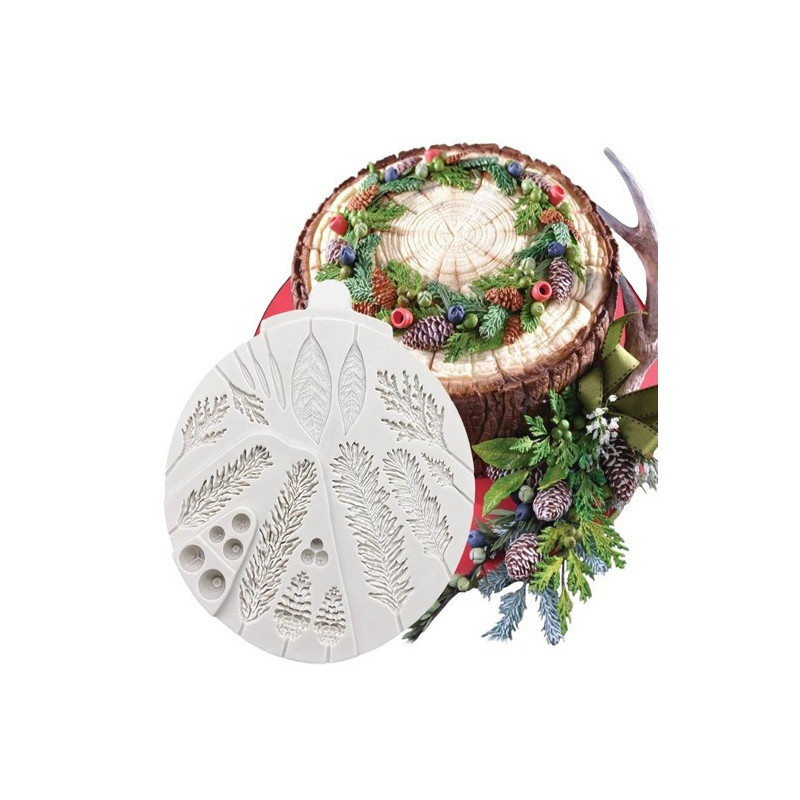 Forest plants and trees – leaves and fruits  silicone mould