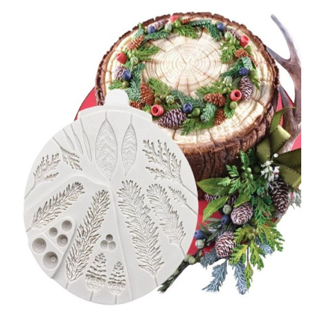 Forest plants and trees – leaves and fruits  silicone mould