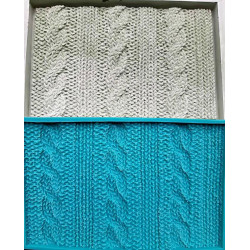 Knitted pattern silicone mould