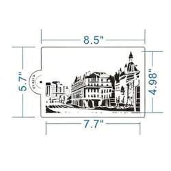Városképek Stencil
