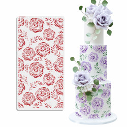 Rózsák Extra Nagy Stencil