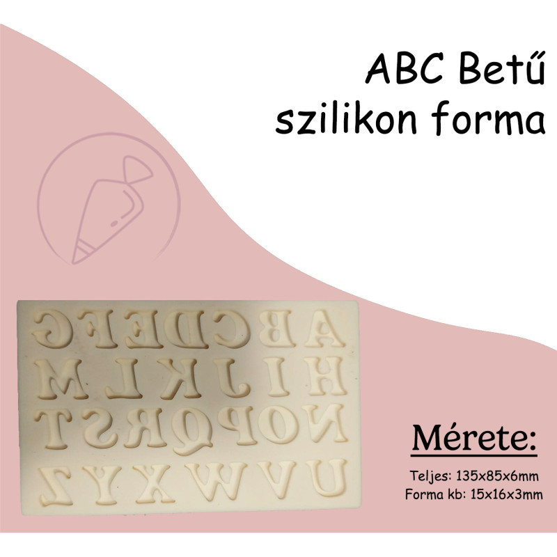 ABC Betű szilikon forma