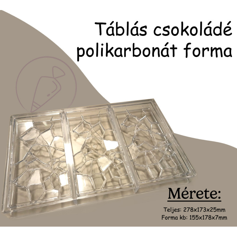 Táblás csokoládé polikarbonát