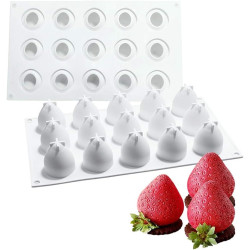 Eper mousse szilikon forma