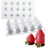 Strawberry mousse silicone mold