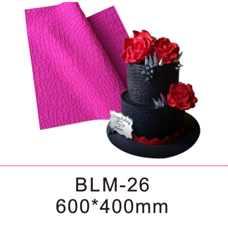 Crocodile / Aligator imitation leather embossing silicone mat