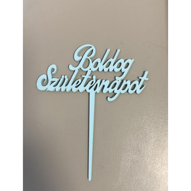 Babakék Boldog Születésnapot fafelirat