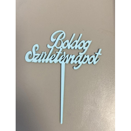 Babakék Boldog Születésnapot fafelirat