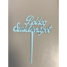 Babakék Boldog Születésnapot fafelirat