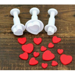 Rugós szív kiszúró 3db-os...