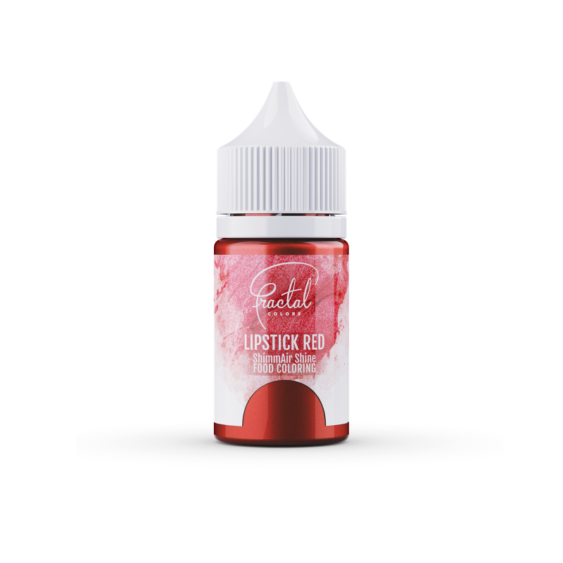 FRACTAL Lipstick Red ShimmAir Shine E171-free food colouring