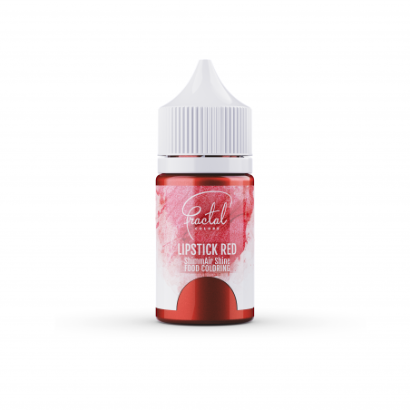 FRACTAL Lipstick Red ShimmAir Shine E171-free food colouring