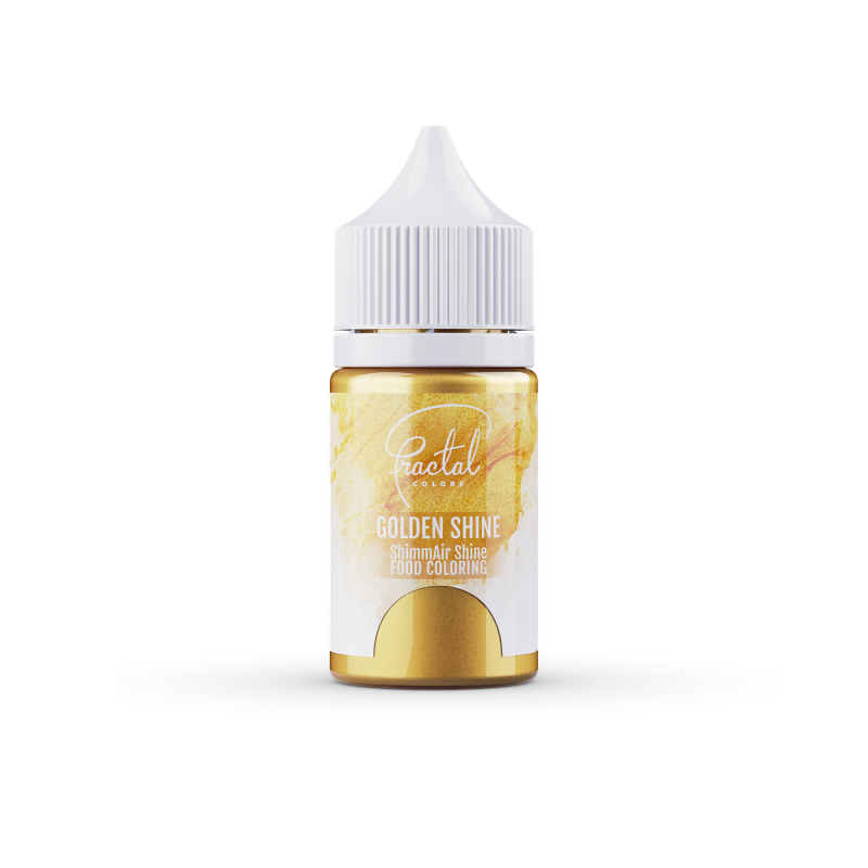 FRACTAL ShimmAir Golden Shine (E171-es) selyemfényű folyékony ételfesték