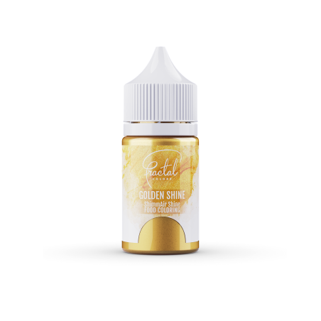 FRACTAL ShimmAir Golden Shine (E171-es) selyemfényű folyékony ételfesték