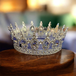 Large silver crown with...