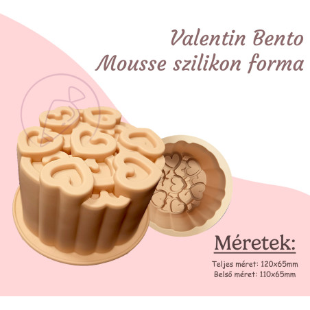 Valentin Bento Mousse cake  silicone mold