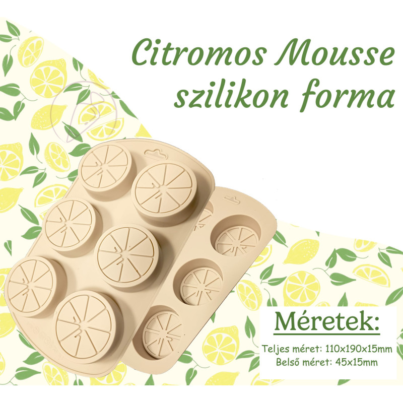 Citrom mousse szilikon forma