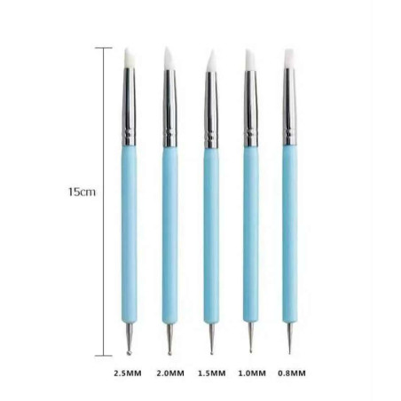 5-piece double-ended modelling tool set