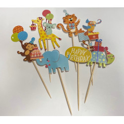 Animals and plants cupcake...