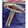 Sports cars cupcake topper 6pcs