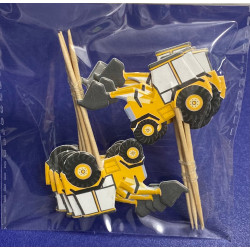 Excavators cupcake topper 12pcs