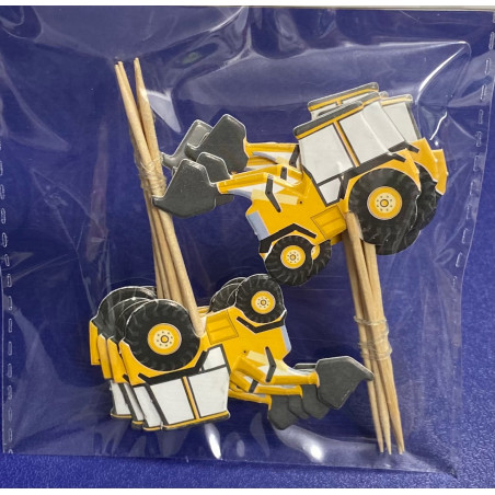 Excavators cupcake topper 12pcs