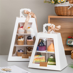 Desszertes doboz háromemeletes