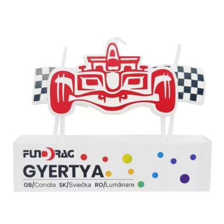 Versenyautós torta gyertya 2