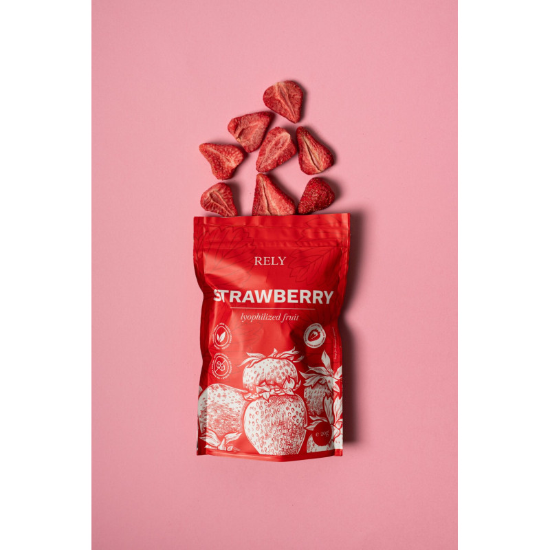 Freeze-dried strawberry slices 18g