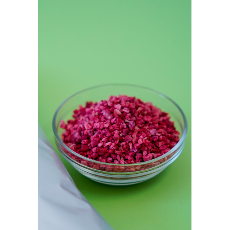 Freeze-dried raspberry granules 200 g