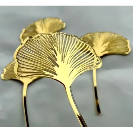 Arany ginkgo levél beszúró szett 3db-os