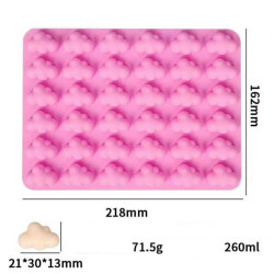 Mini clouds silicone mold