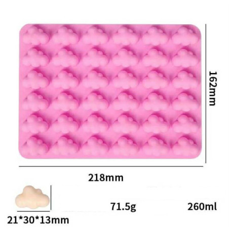 Mini clouds silicone mold