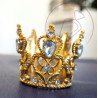 Korona arany, fehér köves