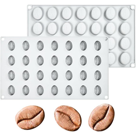 Coffe bean silicone mold