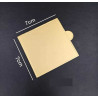 Mono Cake Card Golden - White 70mm x 70mm x 1mm