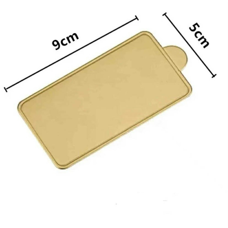 Mono szelet alátét, 9 x 5 cm 1mm arany-fehér