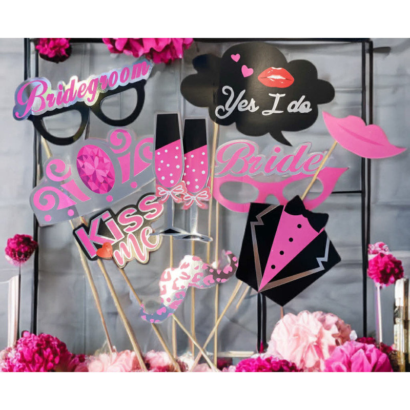 Fotókellék esküvőre, bulira 10 db-os