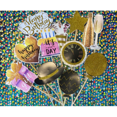 Birthday & Party camera props set of 12
