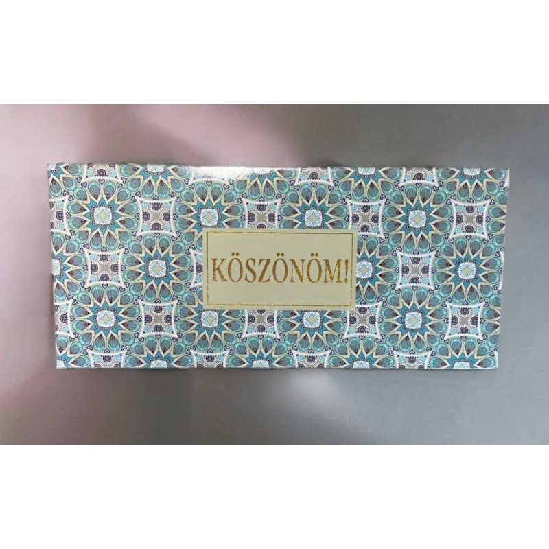Ajándékkártya Köszönöm felirattal