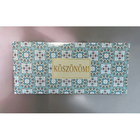 Ajándékkártya Köszönöm felirattal